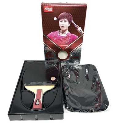 Official DHS 6 Star H6006 Short Ping Pong Paddle Table Tennis Racket w/ Cover
