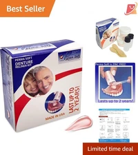 Denture Reliner Kit DIY Soft Re lines 2 Plates Comfort Fit Loose Gums