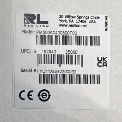 Red Lion Controls PM500A0400800F00 Panel Meter Counter Universal Inputs