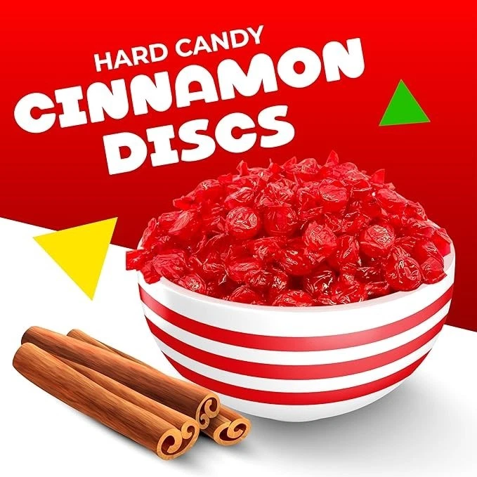 Cinnamon Discs Hard Candy Bulk – Individually Wrapped – 1 LB /2 LB/ 3 LB | Sale! - Image 2 of 4