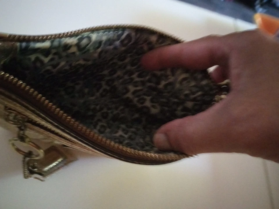 复古蔻驰金属金色皮革罂粟可转换手腕 — 第 3/3 张图片