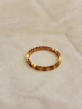 Bee de Chaumet ring 18-carat rose gold,  14 G VS+ brilliant-cut diamonds , 2.5mm