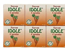 6 Pack Idole Carrot Soap Skin Moisturizing Bar Soap
