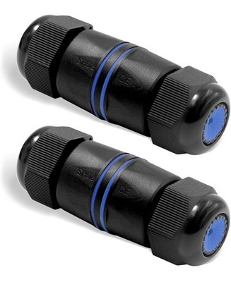 VCELINK Waterproof Cable Connectors 3-Way T/Y Split IP68 Outdoor Pack Of 6