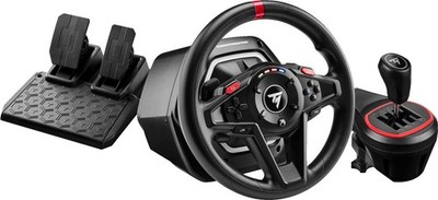 Thrustmaster T128 Shifter Pack Schwarz USB Lenkung + Pedale Analog PC, Xbox (Thru