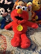 Vintage ABC Elmo Talking Plush 16 Inch Sesame 1993 Stuffed Animal, Used Works