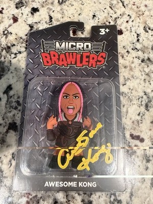 Wwe Awesome Kong Signed Micro Brawler Wrestling Figure Autographed Highspots COA