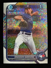 2022 Bowman Chrome Draft BRANDON BARRIERA 1st Rookie SPARKLES REFRACTOR RC SSP
