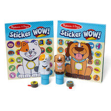 Melissa  Doug Sticker WOW  Activity Pads  Sticker Stampers VALUE PACK - Pets