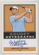 2018 Upper Deck Goodwin Champions Goudey Auto Wesley Bryan #GA-WB Auto 13dn