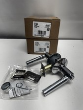 Lot Of 2 Schlage Latitude Door Lever Bed  Bath Privacy Lock Bright Chrome