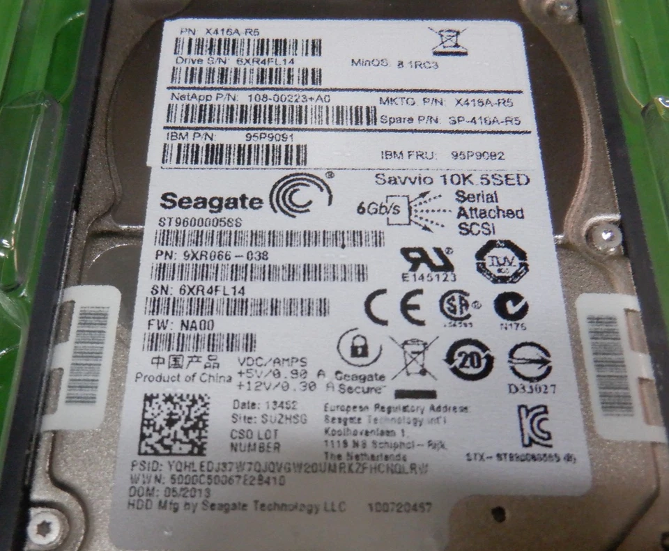 NetApp Seagate 108-00223+A0 IBM 600GB 10K RPM SAS 2.5" HDD X416A-R5 NEW - Image 2 of 3