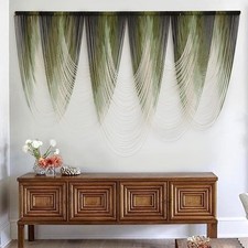 Wall Hanging Dip-Dyed Large Macrame Wall Decor Yarn Tapestry 57" W x 41" L