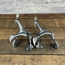 Vintage Shimano 600 BR-6402 6403 Caliper Brakes Set Silver Road Bike Side Pull