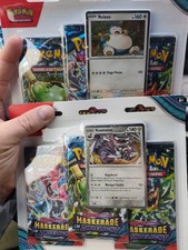 Pokémon TCG Booster 2 Mal  3er Blister Maskerade im Zwielicht NEU OVP