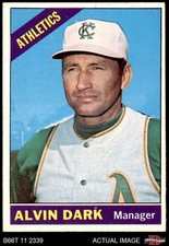 1966 Topps #433 Al Dark Athletics MANAGER 5 - EX