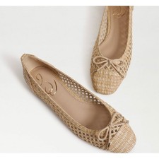 Sam Edelman May Ballet Flat in Dark Natural Weave Size 8 / New