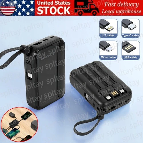 9000000mAh Power Bank External Battery Backup Fast Charger for Cell Phone US