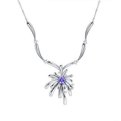 Crosette Necklace Set With Bi Colour CZ - Sterling Silver - Carpe Diem - Fei Liu