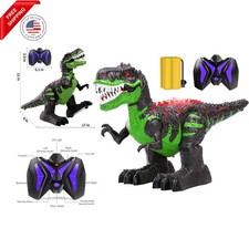 Remote Control Dinosaur Toys for Boys 3 4 5 6 7 8 , Electrical Stunt RC Walki...