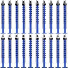 Blue 100 Pcs 1Ml 1Cc Plastic Syringe No Needle Syringe for Pets Oral, Refilling,
