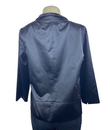 Eileen Fisher Womens Black Jacket XS Satin Finish New - Picture 4 of 8