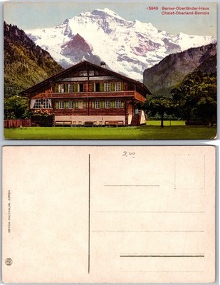 Berner Oberländer Haus Switzerland Postcard