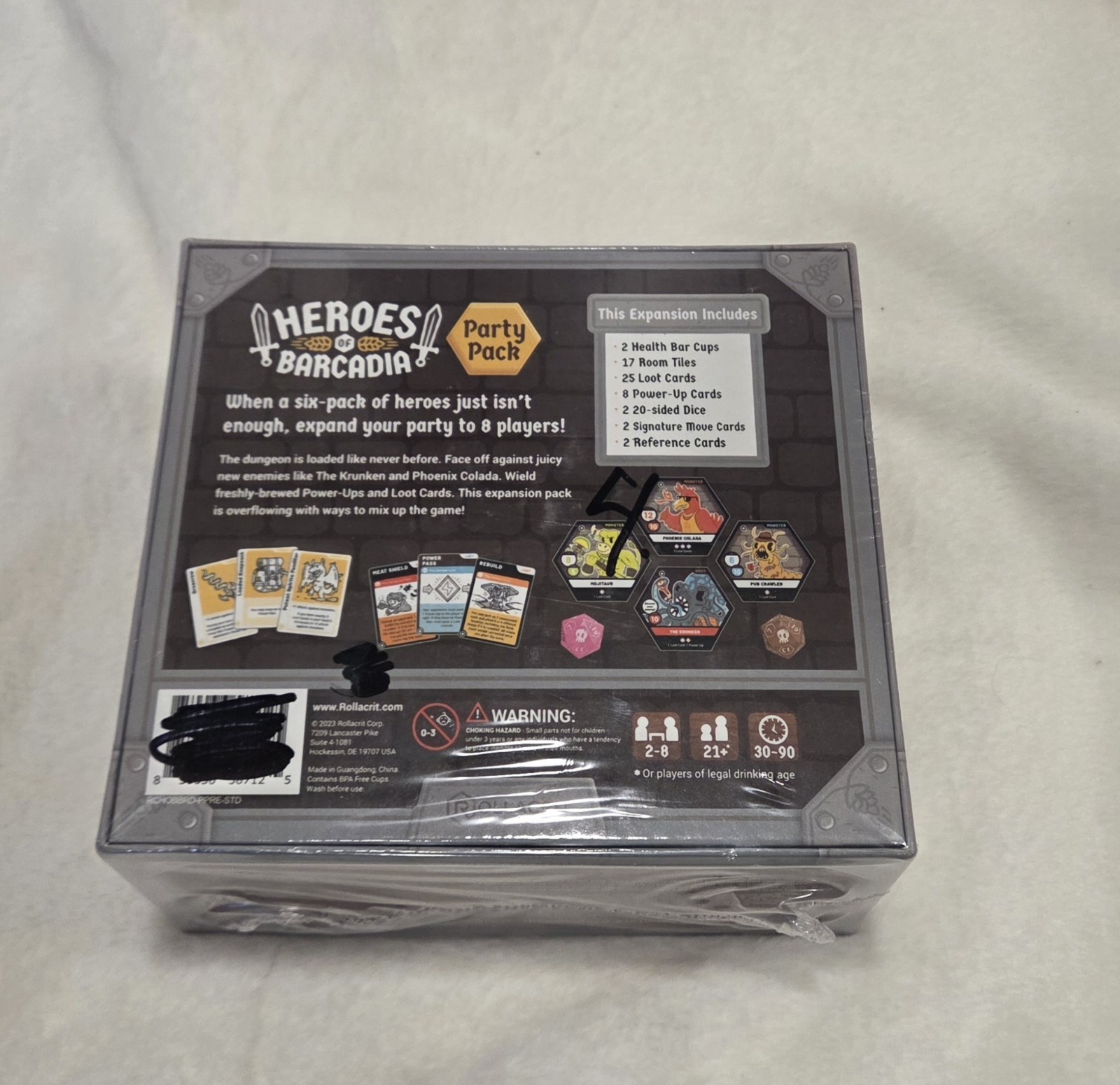 Heroes of Barcadia: Party Pack Expansion - Board Game Brand New