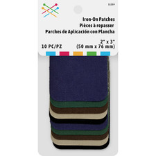 Iron-On Twill Fabric Patches for Repair, 10 Count