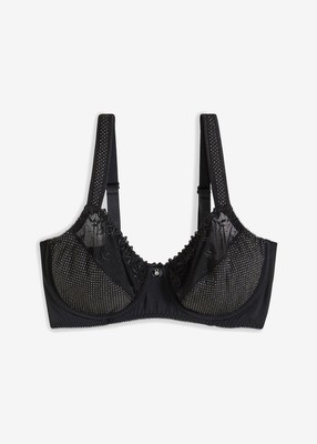 Minimizer BH mit schimmernden Details Gr. 75 (C) Schwarz Damen Bügel-Bra Neu*