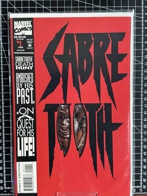 Marvel Comic  Sabre Tooth No 1