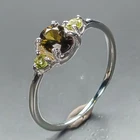 Handmade Natural Tourmaline Ring 925 Sterling Silver Size 7.25 /R464949