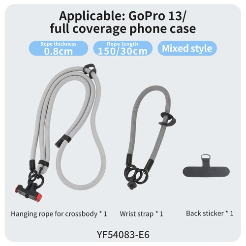 For DJI/Gopro/Insta360 Cameras With Phone Cases Neck hanging Shoulder Strap - Picture 7 of 25