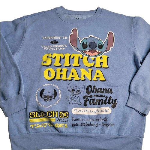 2729 Disney Lilo and Stitch Ohana Youth Sweatshirt Size XL 15-17