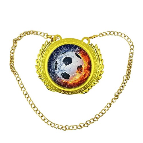 Soccer Champion medal Soccer turn over chain champions league medals