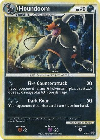 Houndoom - 5/90 - Holo Rare PL HGSS - Undaunted Pokemon - Picture 1 of 1