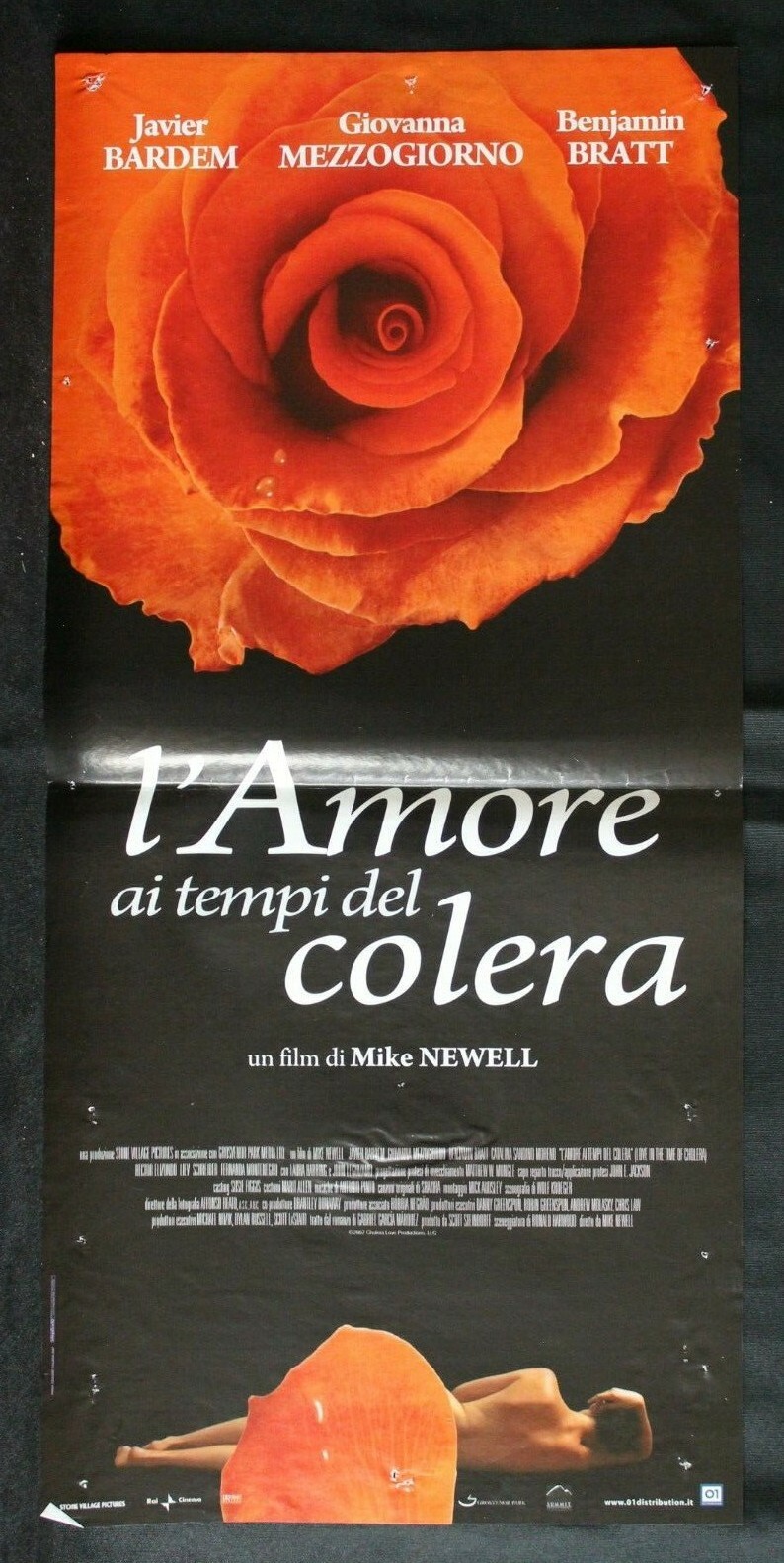 Locandina originale film L'amore ai tempi del colera (2008) - Regia di Mike Newell
