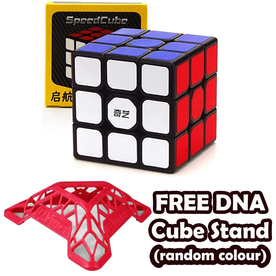 Kids Cube QiYi Toy Magic Mind Game Classic Puzzle 3X3 Adult Brain Teaser 5-99yrs