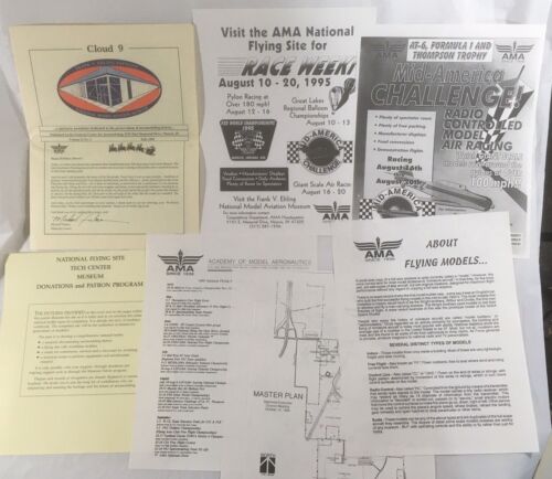 1993-95 Academy Of Model Aeronautics Decals Booklet Pamphlets Flying Planes Lot - Picture 5 of 12