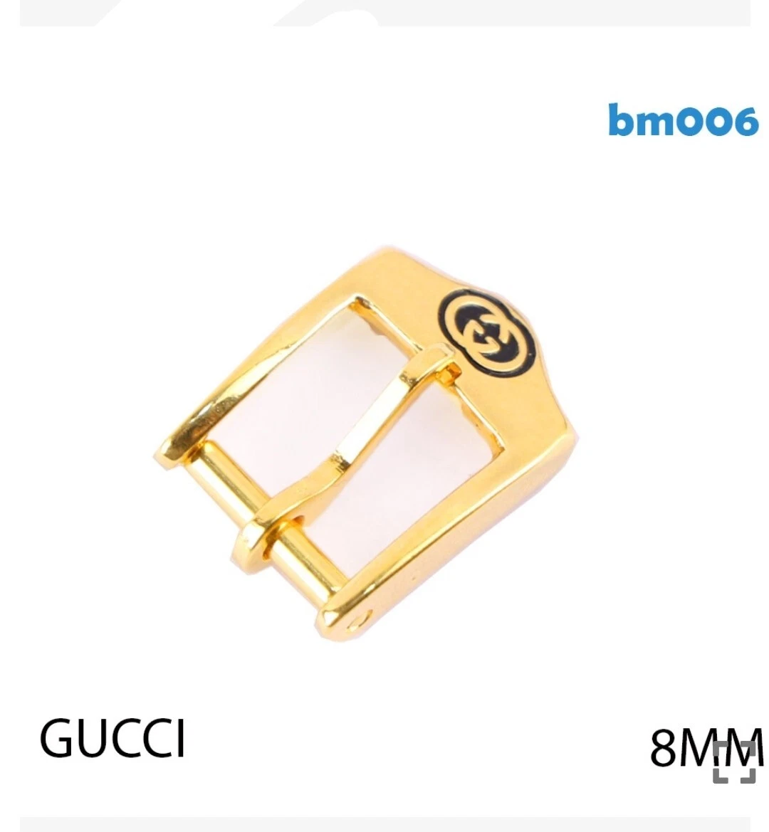 Bracelet en cuir original GUCCI couleur marron 10 mm avec boucle Gucci 8 mm