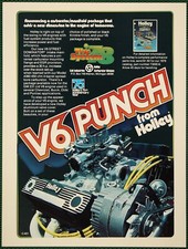 Holley System 78 V6 Punch Street Dominator Carb Manifold Vintage Print Ad 1978