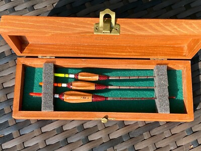 Eine Box 3er Set JRB traditionelle handgefertigte geriffelte Körper Krähe Feder Avon schwimmt