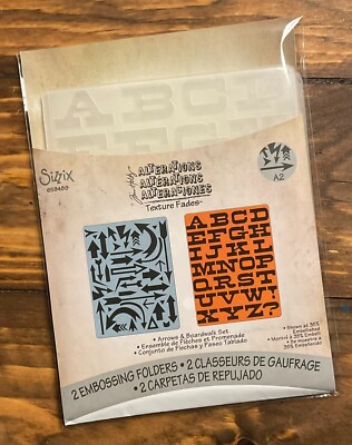  Tim Holtz  Texture Fades Embossingfolder ''Arrows & Boardwalk'' Pfeile 659489