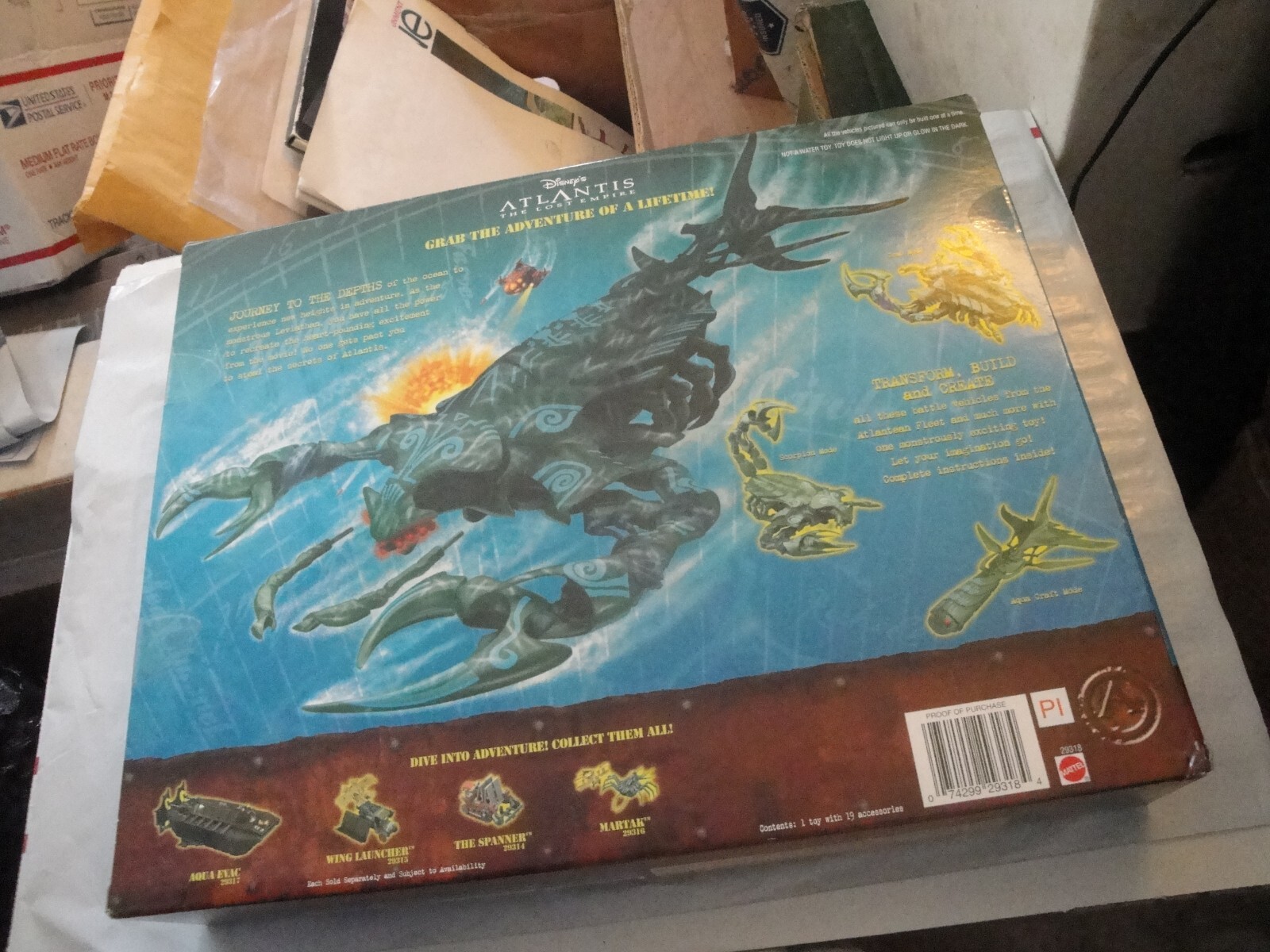 Disney's ATLANTIS The Lost Empire Leviathan Action Set Signed ALTON ...