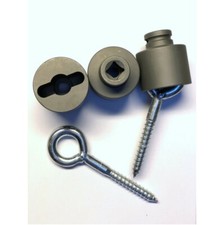 Ger&uuml;stbauer-Nuss, Spezialnuss zum maschinellen Anbringen von Ringschrauben