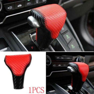 Carbon Fiber Gear Shift Panel & Knob Trim Set For Honda CR-V 2017-2022 – Black ABS