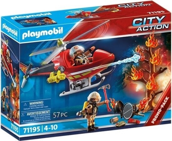 Playmobil City Action 71195 - Fire Brigade Helicopter NEW - FREE