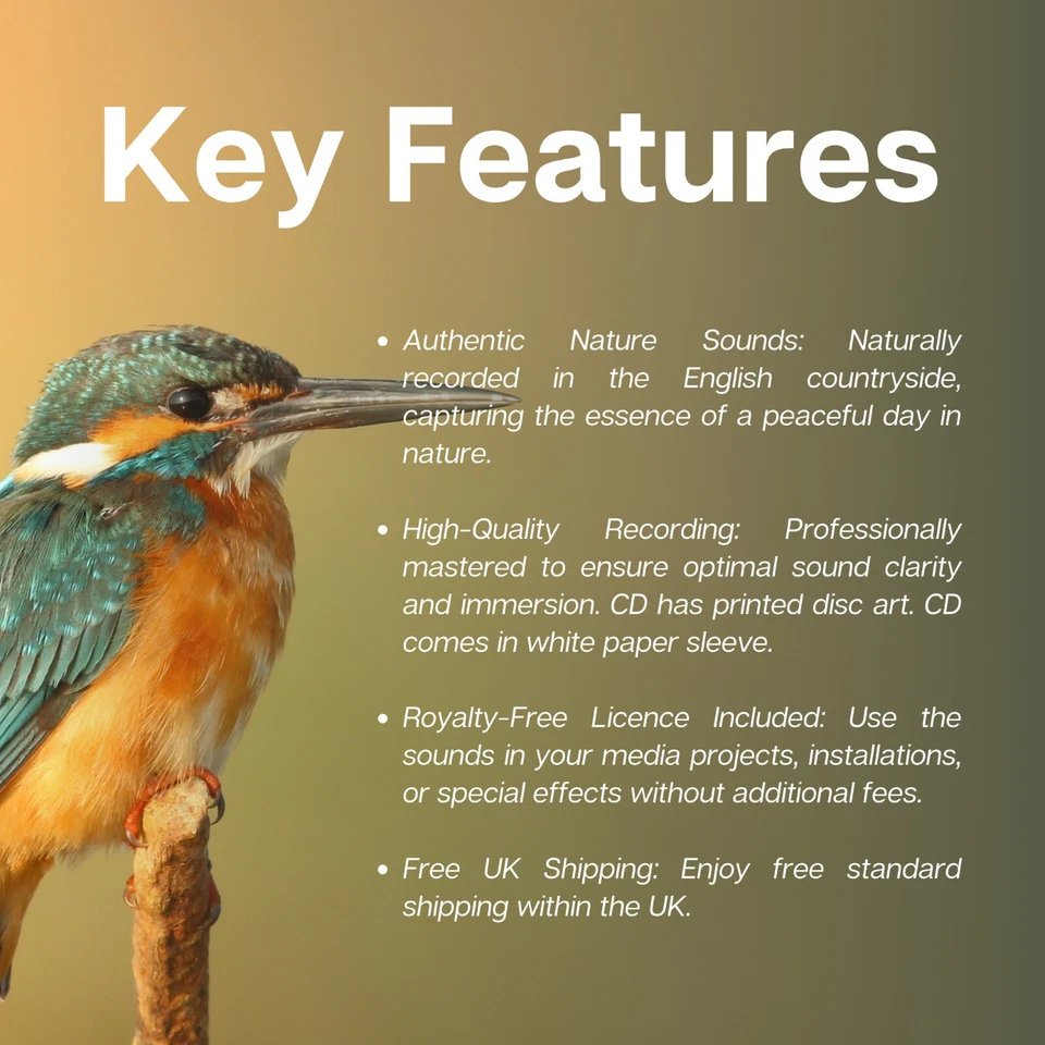 Nature Sounds CD Birds CD Bird Song Sounds Special FX Foley FREE UK P&P - NEW Foto 2 de 4