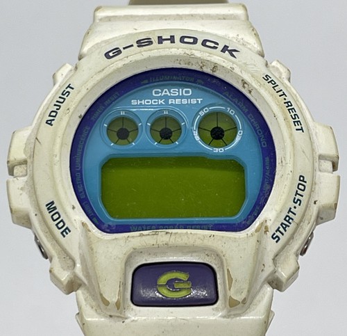 Casio G-SHOCK DW-6900CS-7 (3230) Blu/Bianco Uomo Watch Usato BATTERIA MORTA  | eBay