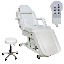 FULLY ELECTRIC Massage Facial Bed Table Adjustable Beauty Spa Equipment WHITE